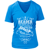 I am a reader - V-neck - Gifts For Reading Addicts