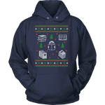 Christmas Bookish Ugly design Hoodie - Gifts For Reading Addicts