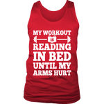 My Workout Is Reading In Bed Mens Tank Top - Gifts For Reading Addicts
