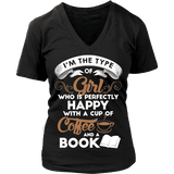 Books and Coffee V-neck - Gifts For Reading Addicts