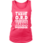 Stay Away I Have O.R.D Womens Tank Top - Gifts For Reading Addicts