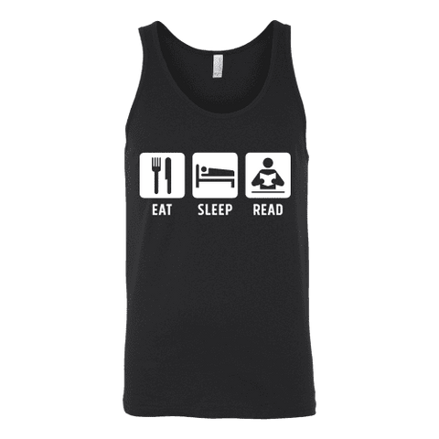 Eat, Sleep, Read Unisex Tank - Gifts For Reading Addicts