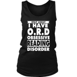 Stay Away I Have O.R.D Womens Tank Top - Gifts For Reading Addicts