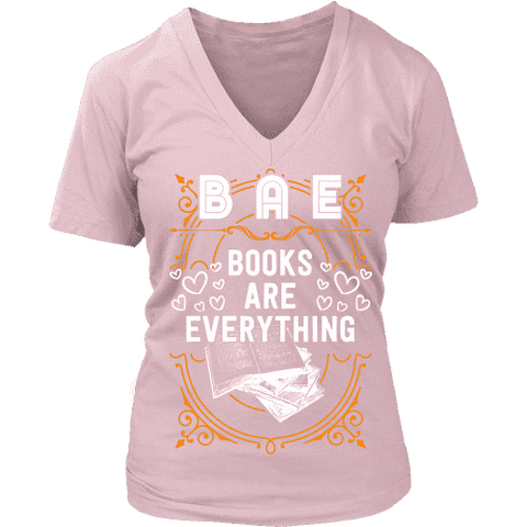 BAE, Books Are Everything V-neck - Gifts For Reading Addicts