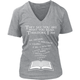 They say you are what you read - V-neck - Gifts For Reading Addicts
