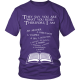 They say you are what you read, therefore ... - Gifts For Reading Addicts
