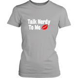 Talk Nerdy To Me Fitted T-shirt - Gifts For Reading Addicts