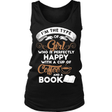 Books and Coffee Womens Tank - Gifts For Reading Addicts