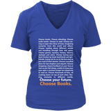 Choose Your Future, Choose Books V-neck - Gifts For Reading Addicts