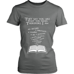 They say you are what you read Fitted T-shirt - Gifts For Reading Addicts