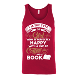 Books and Coffee Unisex Tank - Gifts For Reading Addicts