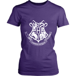 The Hogwarts Crest Fitted T-shirt - Gifts For Reading Addicts
