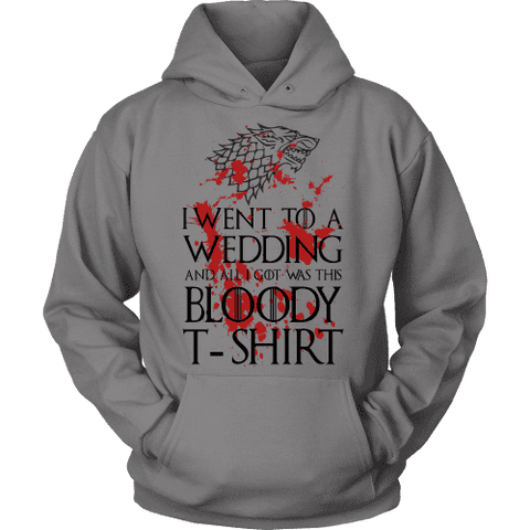 Game of Thrones Bloody T-shirt Hoodie - Gifts For Reading Addicts