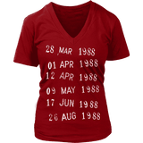 Library Stamp V-neck - Gifts For Reading Addicts