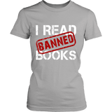 I Read Banned Books Fitted T-shirt - Gifts For Reading Addicts