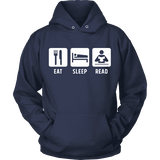 Eat, Sleep, Read Hoodie - Gifts For Reading Addicts