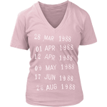 Library Stamp V-neck - Gifts For Reading Addicts