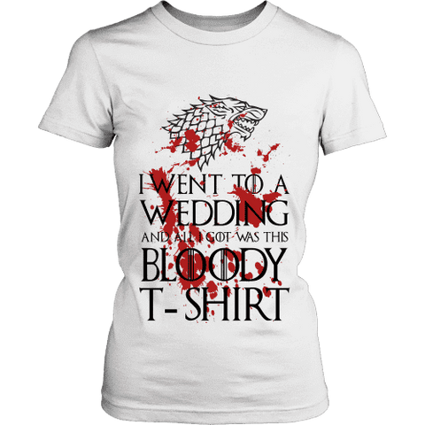 Game of Thrones Bloody T-shirt Fitted T-shirt - Gifts For Reading Addicts