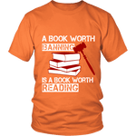 A book worth banning is a book worth reading Unisex T-shirt - Gifts For Reading Addicts