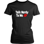 Talk Nerdy To Me Fitted T-shirt - Gifts For Reading Addicts
