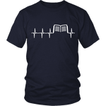Book heart pulse Unisex T-shirt - Gifts For Reading Addicts