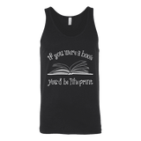 If You Were a Book You Would Be Fine Print Unisex Tank Top - Gifts For Reading Addicts