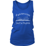 If You Were a Book You Would Be Fine Print Womens Tank Top - Gifts For Reading Addicts
