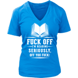 Fuck off - V-neck - Gifts For Reading Addicts