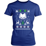Christmas Ugly Fitted T-shirt - Gifts For Reading Addicts