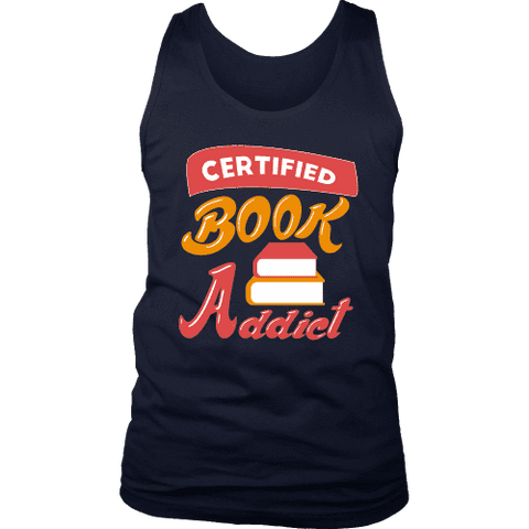 Certified book addict Mens Tank - Gifts For Reading Addicts