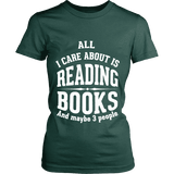 All i care about is reading books Fitted T-shirt - Gifts For Reading Addicts