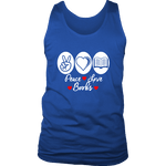 Peace, Love, Books Mens Tank Top - Gifts For Reading Addicts