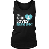 This girl loves reading books Womens Tank - Gifts For Reading Addicts