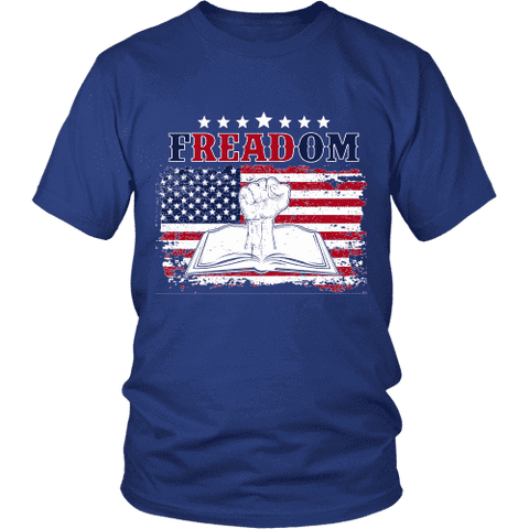 Freadom Unisex T-shirt - Gifts For Reading Addicts