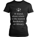 If found return to bookstore - Gifts For Reading Addicts