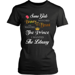 Beauty And The Beast Fitted T-shirt - Gifts For Reading Addicts