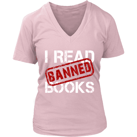 I Read Banned Books V-neck - Gifts For Reading Addicts