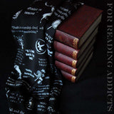 Black Game Of Thrones Themes Infinity Scarf Handmade Limited Edition - Gifts For Reading Addicts