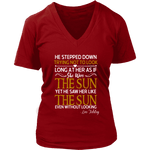 "As if she were the sun" V-neck Tshirt - Gifts For Reading Addicts