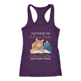 "I Read Books,I Drink Coffee" Women's Tank Top - Gifts For Reading Addicts