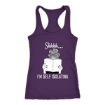 "Shhhh I'm Self Isolating" Women's Tank Top - Gifts For Reading Addicts