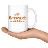 "Sassenach"15oz White Mug - Gifts For Reading Addicts