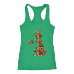 "UK Bookish Map" Women's Tank Top - Gifts For Reading Addicts