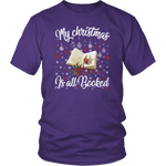 "My Christmas Is All Booked" Unisex T-Shirt - Gifts For Reading Addicts