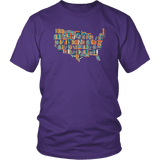 "USA Bookish Map" Unisex T-Shirt - Gifts For Reading Addicts