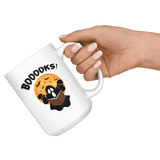 "BOOOOKS"15oz White Mug - Gifts For Reading Addicts