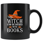 "Bribed With Books"11oz Black Mug - Gifts For Reading Addicts