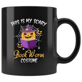 "Bookworm costume"11oz Black Mug - Gifts For Reading Addicts