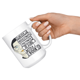 Ruth Bader "A Girl With A Book"15oz White Mug - Gifts For Reading Addicts