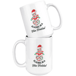 "Reading in a winter wonderland" 15oz white mug - Gifts For Reading Addicts